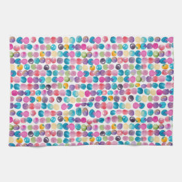 Helder Aquarel Abstract – Kleurrijke Keuken Theedoek