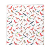 Helder aquarelpatroon. Vogels Notitieblok (Voorkant)