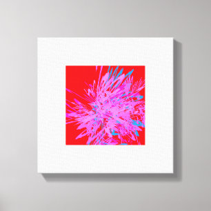 Helder artistiek ontwerp canvas afdruk