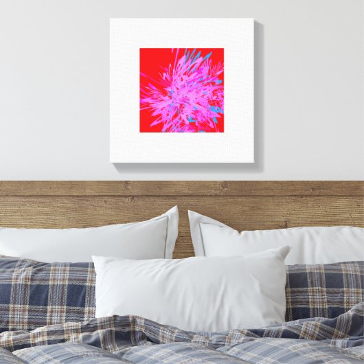 Helder artistiek ontwerp canvas afdruk (Insitu (Slaapkamer))