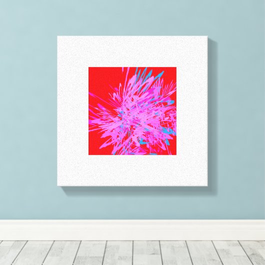 Helder artistiek ontwerp canvas afdruk (Insitu (Houten vloer))