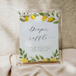 Helder Baby shower met zomerluier op Lemon Poster