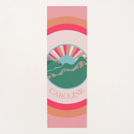 Helder Berg Zon Zen Yogamat (Voorkant)