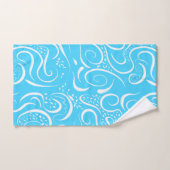 Helder blauw Abstract zwendel Bad Handdoek (Handdoek)