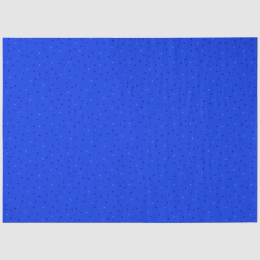 Helder blauw met kleine stippen. tissuepapier (Voorkant)