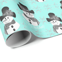 Helder blauw met sneeuwpop