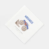 Helder Blauw Monster Truck Papier Servet (Hoek)