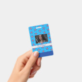 Helder Blauw Rood & Wit Ster Patroon Badge (Handheld)