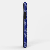 Helder Blauw Schelp Patroon Case-Mate iPhone Case (Achterkant/rechts)