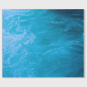 Helder blauw water cadeaupapier (Vlak)