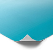 Helder Blauw Water Poster (Hoek)