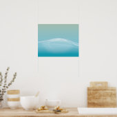 Helder Blauw Water Poster (Keuken)