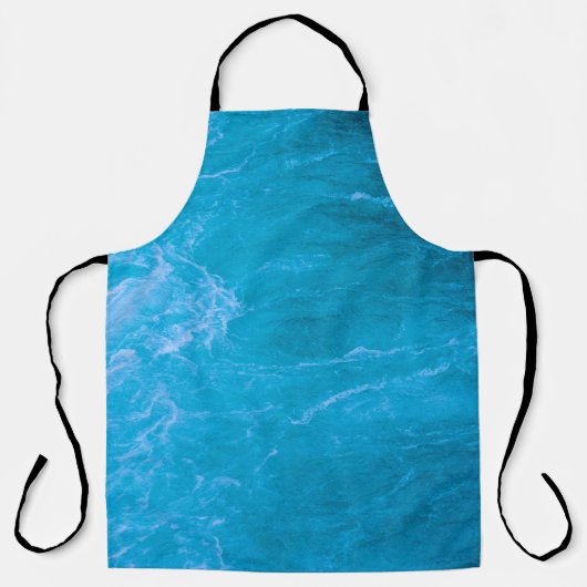 Helder blauw water schort (Voorkant)