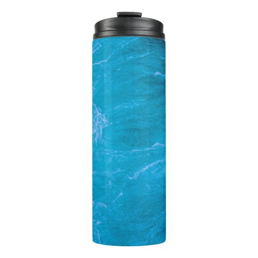 Helder blauw water thermosbeker (Voorkant)