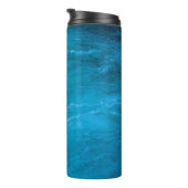 Helder blauw water thermosbeker (Geroteerd rechts)