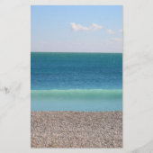 Helder blauw Zee briefpapier (Voorkant)