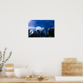 Helder blauwe lucht met wolken poster (Keuken)