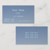 helder blauwe lucht visitekaartje (Voorkant / Achterkant)