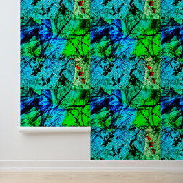 Helder blauwe textuur Behang,Schitterend fris blau Behang