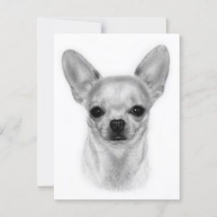 Helder Blik - Met de Hand Geschilderde Chihuahua K Briefkaart