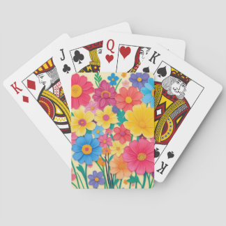 Helder Bloei in Volle Kleur Pokerkaarten