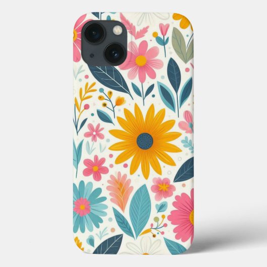 Helder Bloeiende Bloemen Case-Mate iPhone Case (Achterkant)