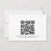 Helder Bloem Lente Zomer Bruiloft QR code RSVP Kaartje (Achterkant)