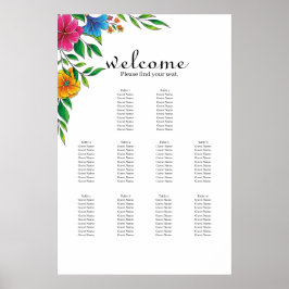 Helder Bloem Lente Zomer Trouw Zittijd Grafiek Poster