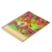 Helder bloemmotief notitieboek (Linkerzijde)