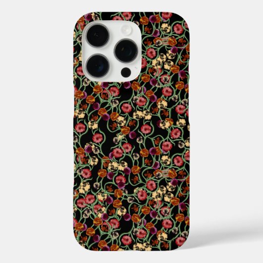 Helder Bloempatroon met groen gebladerte Case-Mate iPhone Case (Achterkant)