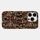 Helder Bloempatroon met groen gebladerte Case-Mate iPhone Case (Achterkant (horizontaal))