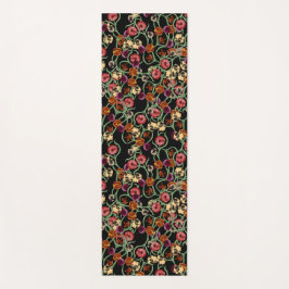 Helder Bloempatroon met groen gebladerte Yogamat