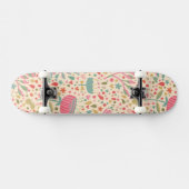 Helder bloempatroon persoonlijk skateboard (Horizontaal)
