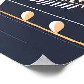 Helder bloemrijk abstract kunst poster (Hoek)