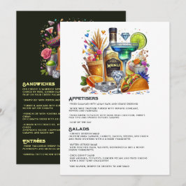Helder bloemstuk Tacos en Tequila Fiesta-viering Menu