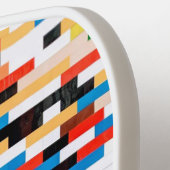 Helder blokpatroon pickleball paddle (Links Detail)