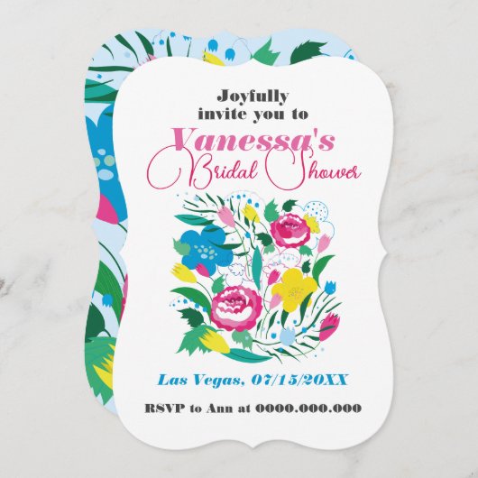 Helder boeket. kaart (Voorkant / Achterkant)