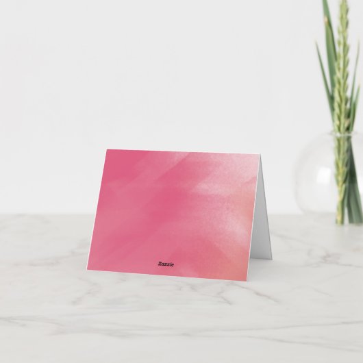 Helder Boho Ombre Bruiloftsfeest Bedankt (Achterkant)