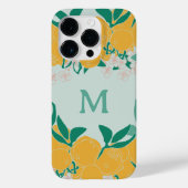 Helder Botanisch Citrus Monogram Case-Mate iPhone Case (Achterkant)