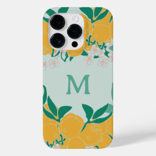 Helder Botanisch Citrus Monogram  Case-Mate iPhone 14 Pro Hoesje