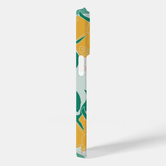 Helder Botanisch Citrus Monogram Case-Mate iPhone Case (Achterkant / Rechts)