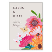 Helder Bruidsboeket Kaart & Cadeau bord (Voorkant)