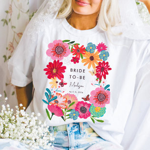 Helder Bruidsfeest met Wilde Bloemen T-shirt