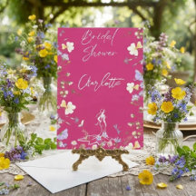 Helder bruidsuitnodiging met wilde bloemen