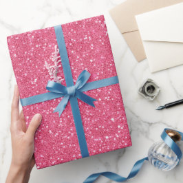 Helder Candy Fijne Roze Glitter Patroon Cadeaupapier