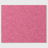 Helder Candy Fijne Roze Glitter Patroon Cadeaupapier (Vlak)