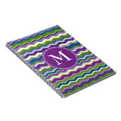 Helder Chevron Patroon met Monogram Notitieboek (Rechterzijde)