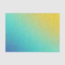 Helder chique aqua blauw geel ombre verloop