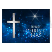 Helder Christelijke Silver Cross-Kerstmis (Voorkant Horizontaal)