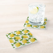 Helder citroenglas onderzetter glazen onderzetter (Schuin)